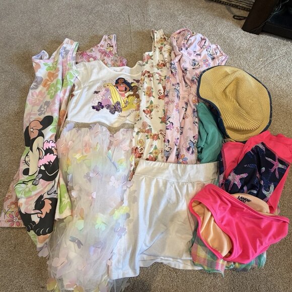 Girls Clothes Bulk Lot Disney Princess Summer Spring Size 8 Jumping Beans Knit - Picture 6 of 16